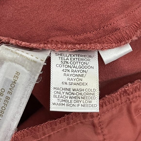 Ann Taylor LOFT Marisa Red Pants Petite Women's Size 0P - Picture 9 of 9